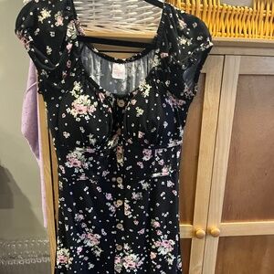 Short sleeve Tshirt material dress